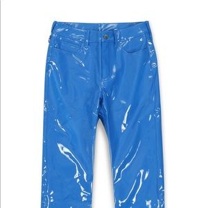 SIMON MILLER blue vegan leather pants